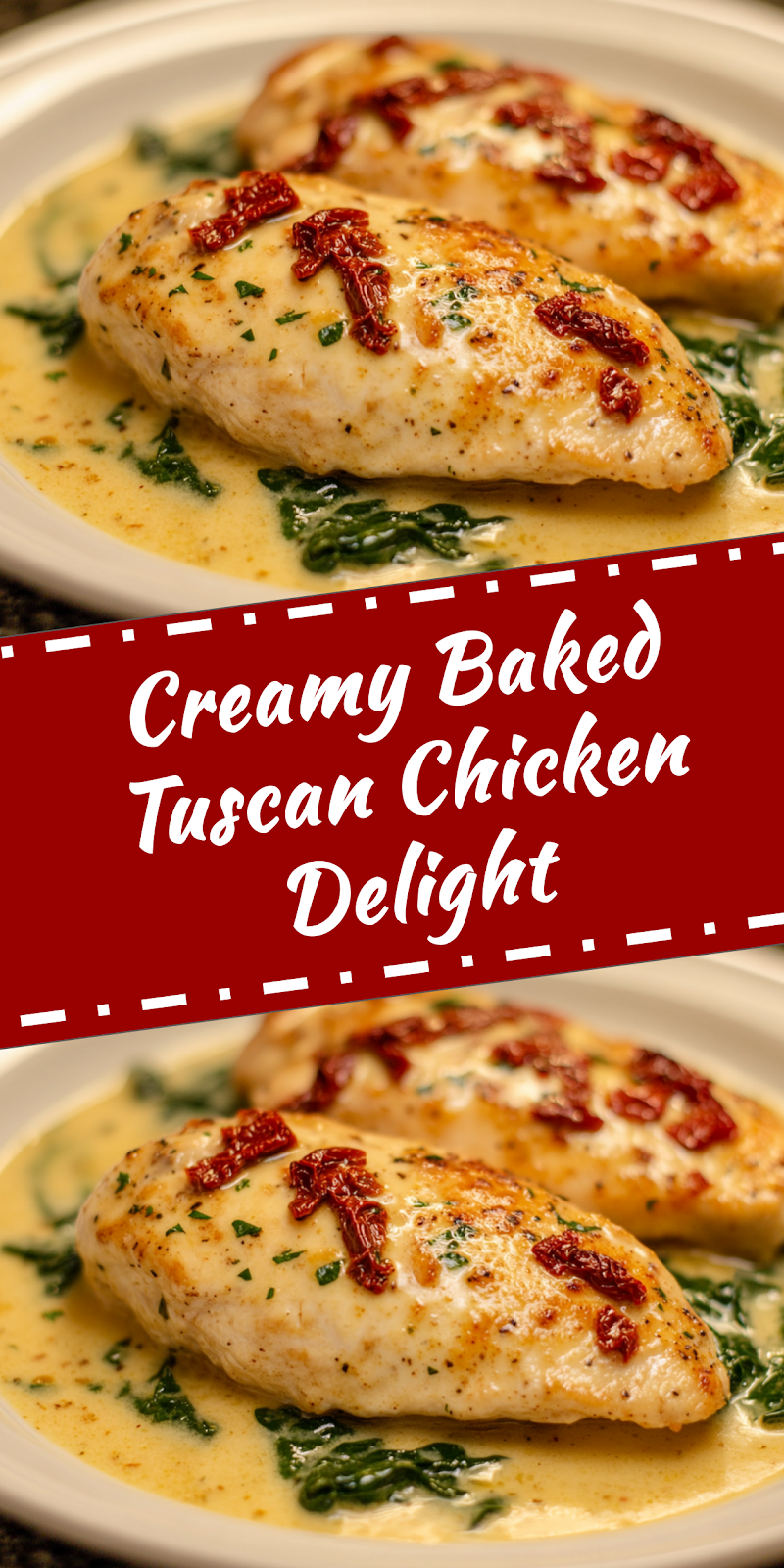 Baked Tuscan Chicken Delight