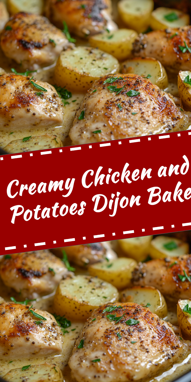 Chicken and Potatoes Dijon Bake