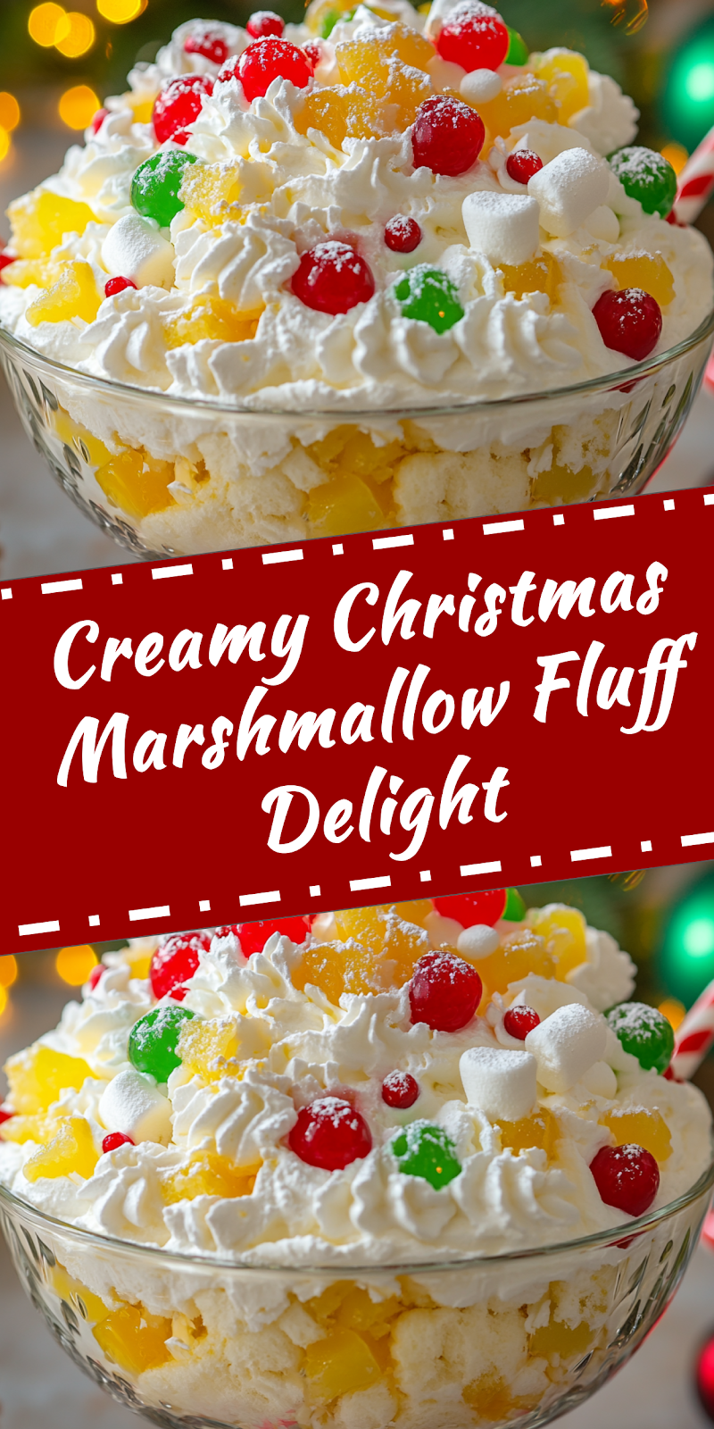 Christmas Marshmallow Fluff Salad