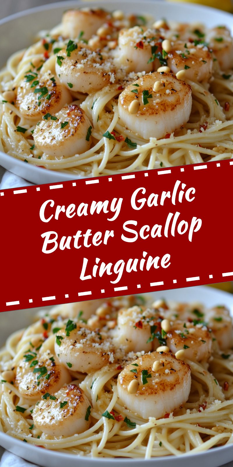 Garlic Butter Scallop Linguine