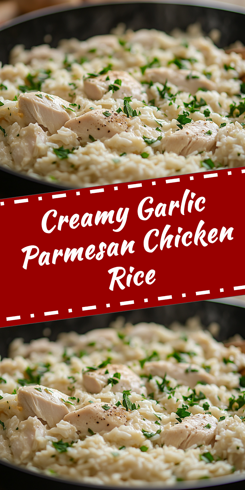One-pan Creamy Parmesan Chicken Rice