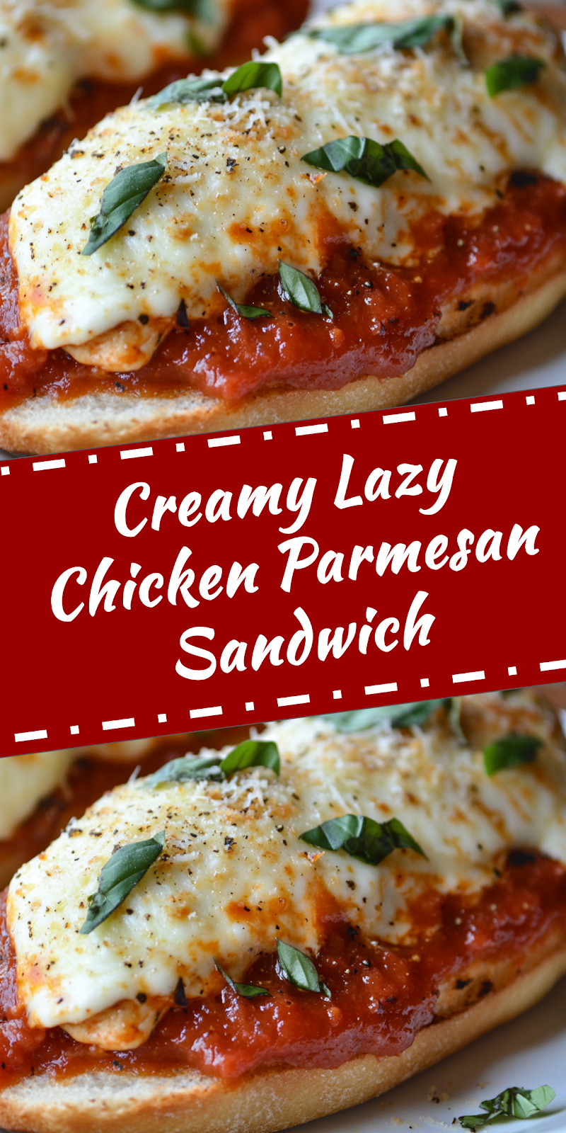 Lazy Chicken Parmesan Sandwich
