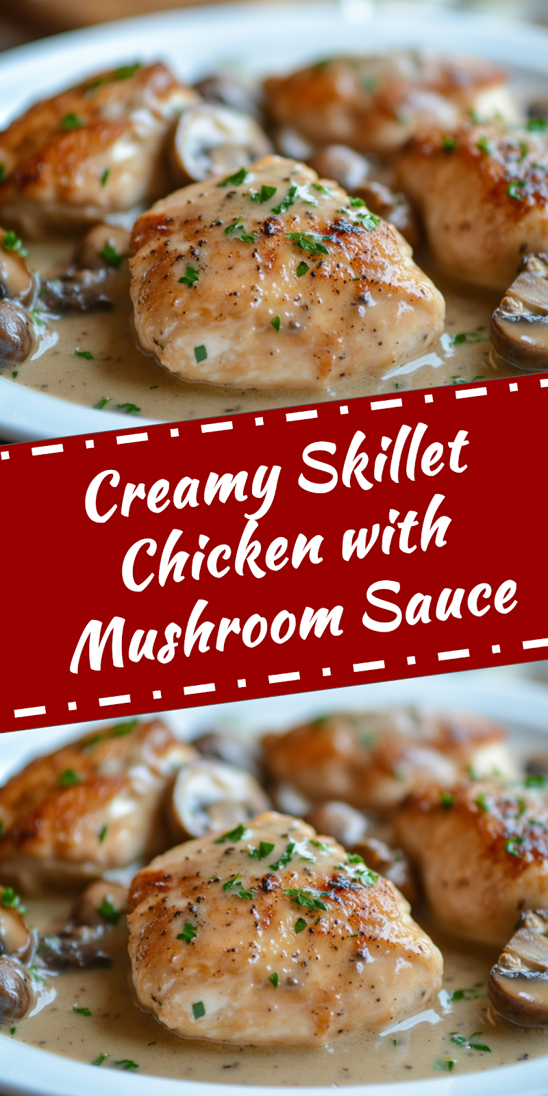 Skillet Chicken with Mushroom Sauce
