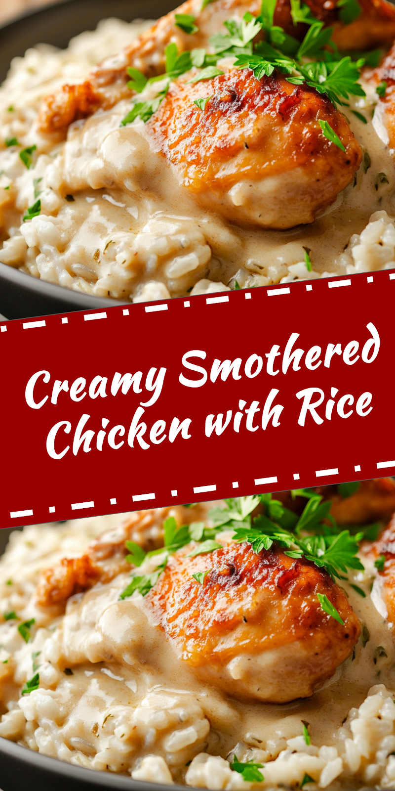 Smothered Chicken with Rice