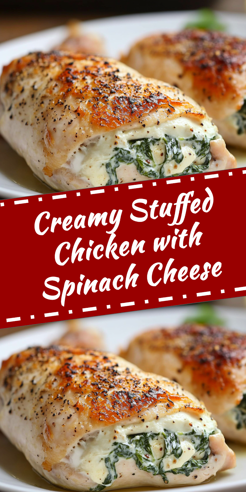 Stuffed Chicken with Spinach Cheese