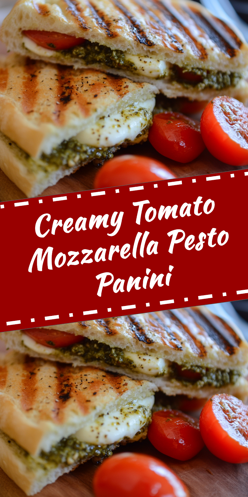 Tomato Mozzarella Pesto Panini