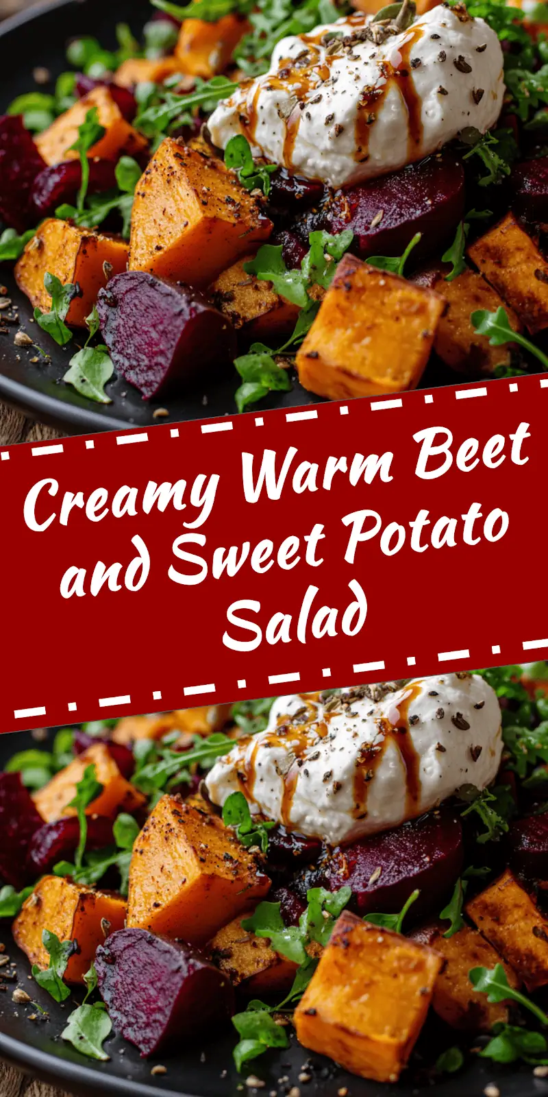Warm Beet and Sweet Potato Salad