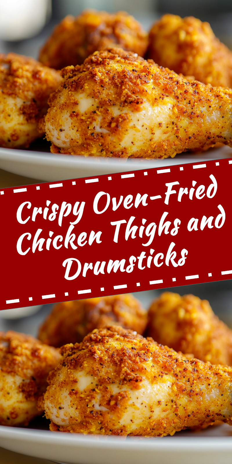 Oven-Fried Chicken Thighs and Drumsticks