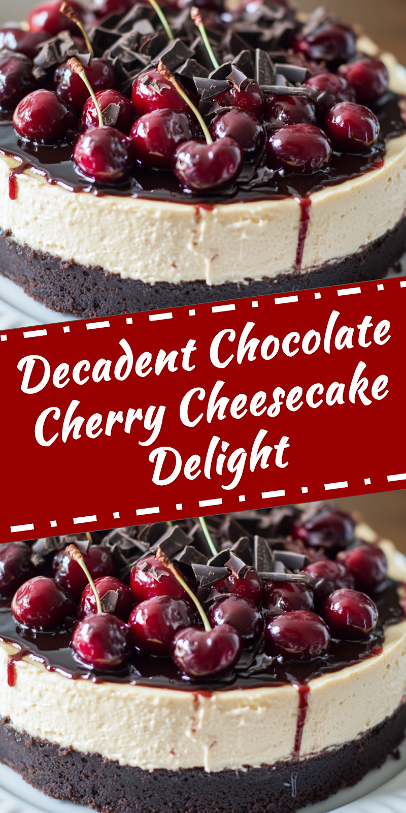 Chocolate Cherry Cheesecake