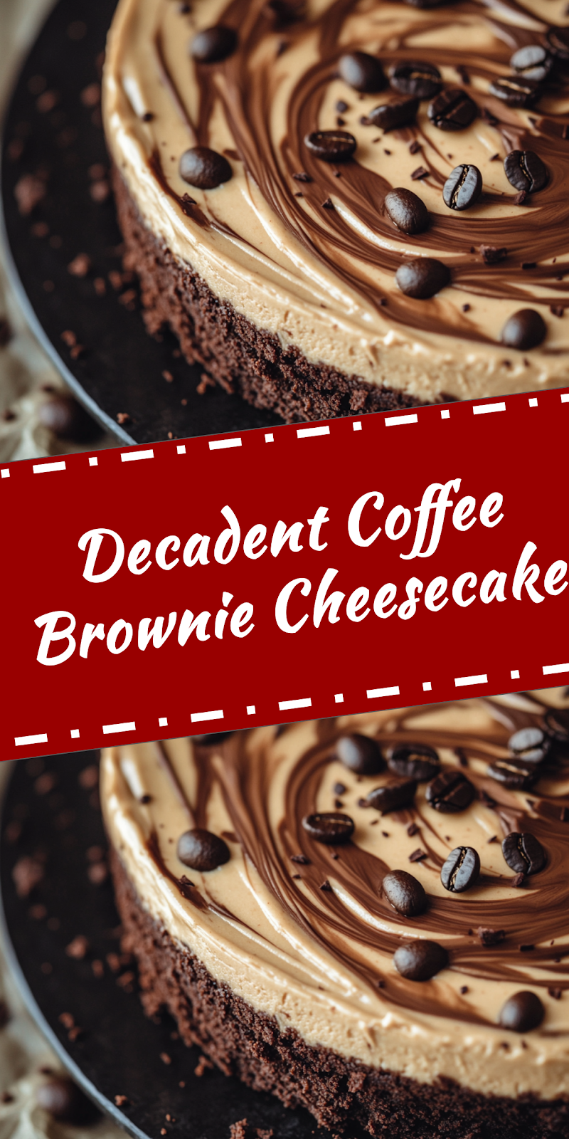 Coffee Brownie Cheesecake