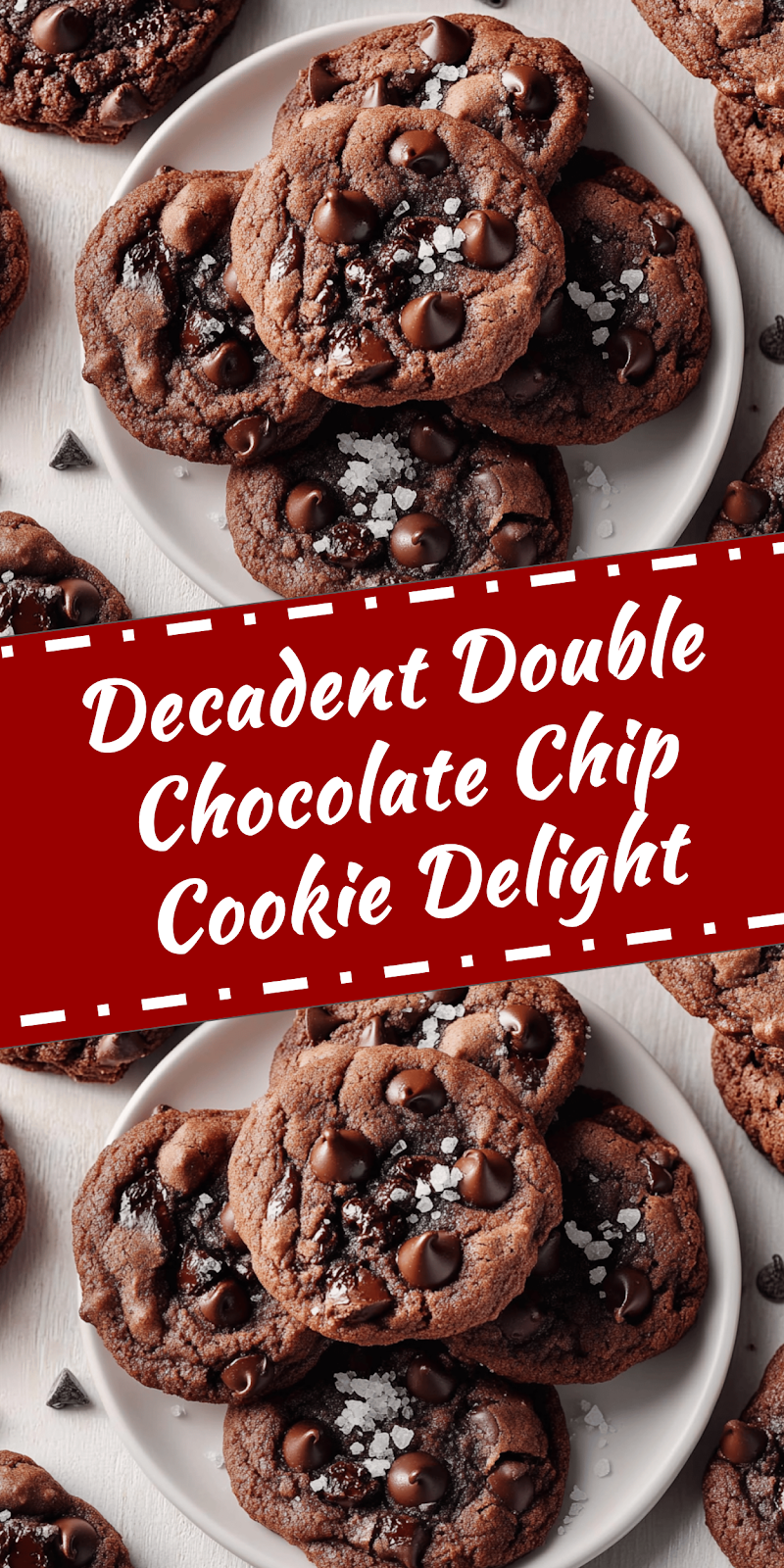 Decadent Double Chocolate Chip Cookies Recipe