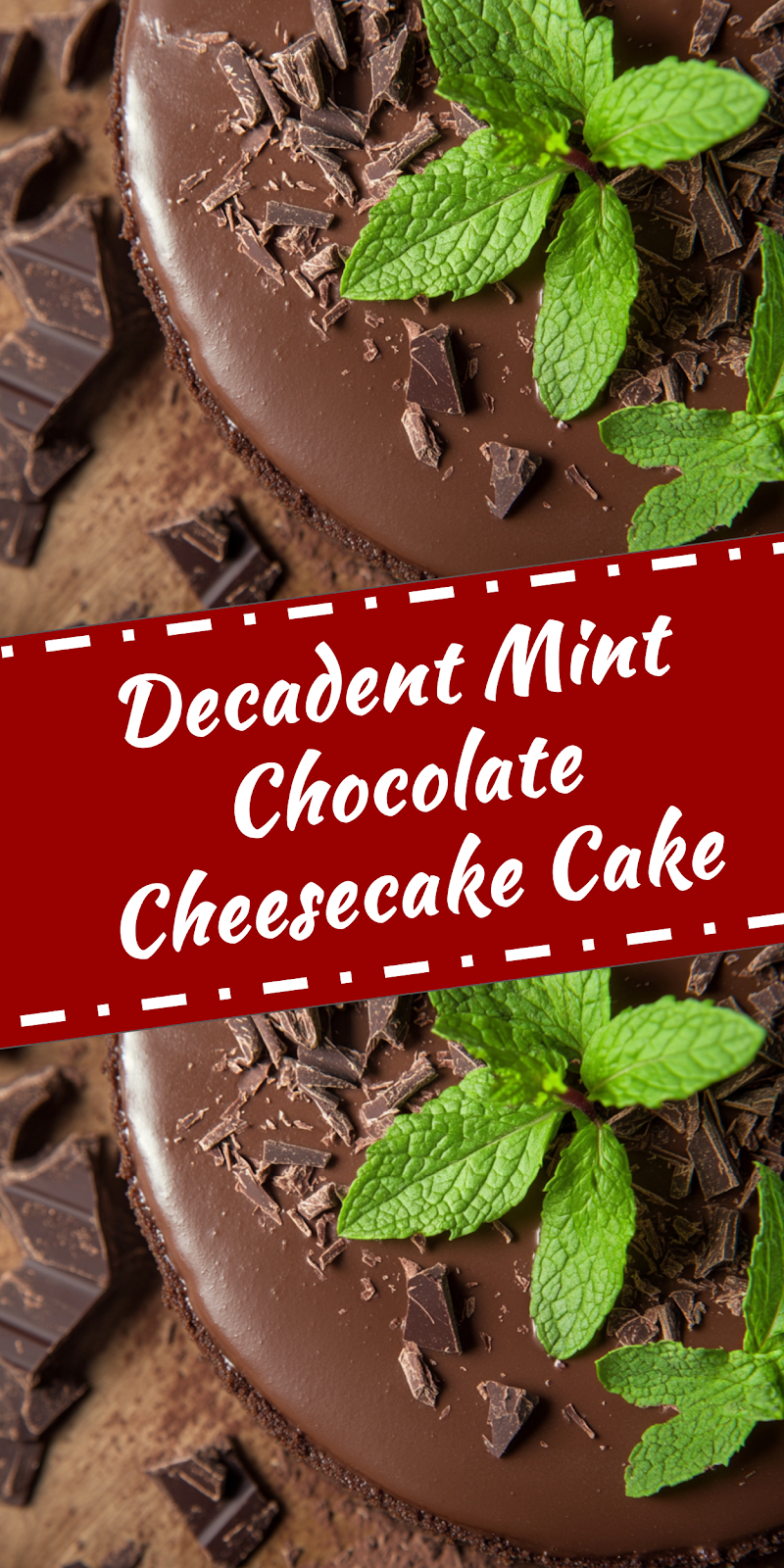 Mint Chocolate Cheesecake Cake