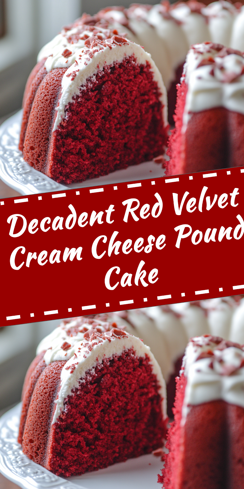 Red Velvet Cream Cheese Pound Cake