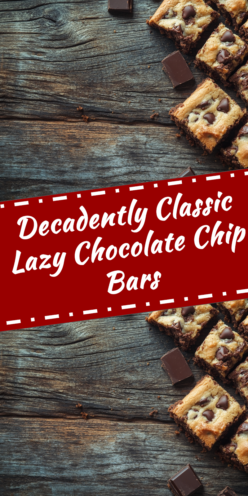 Classic Lazy Chocolate Chip Bars