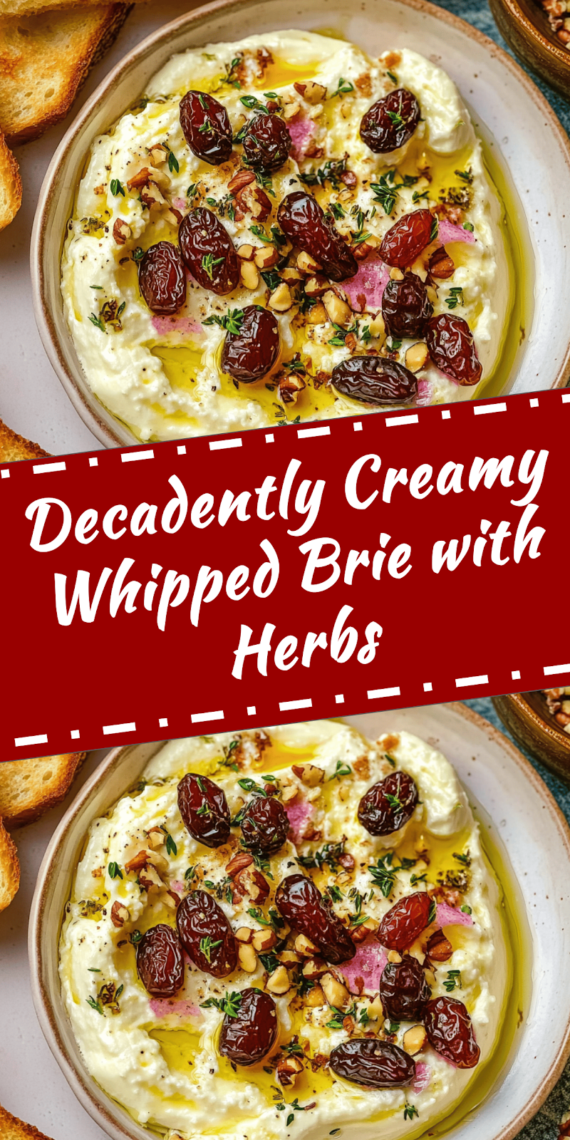 Creamy Whipped Brie with Herbs Recipe