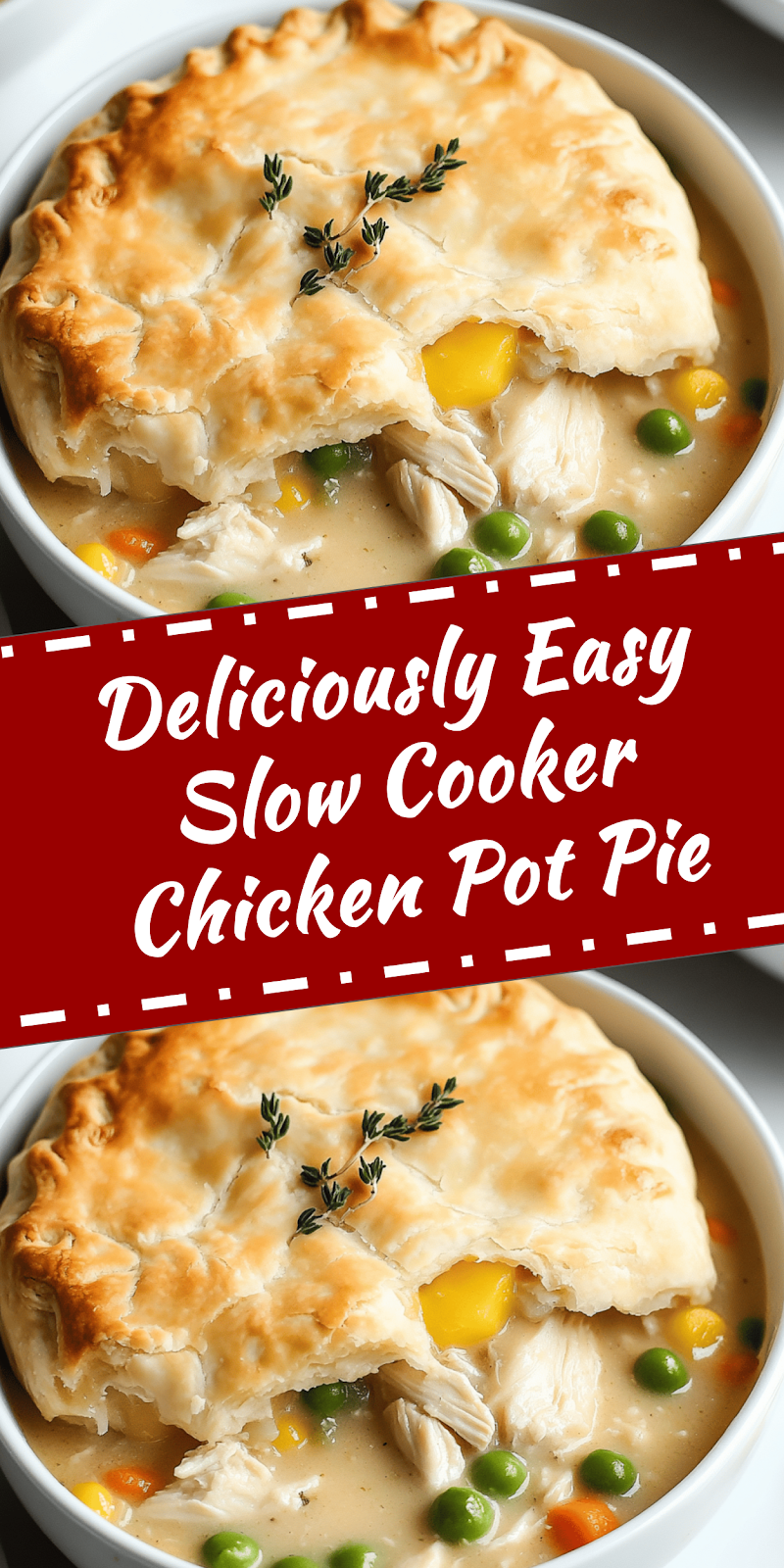 Easy Slow Cooker Chicken Pot Pie Recipe