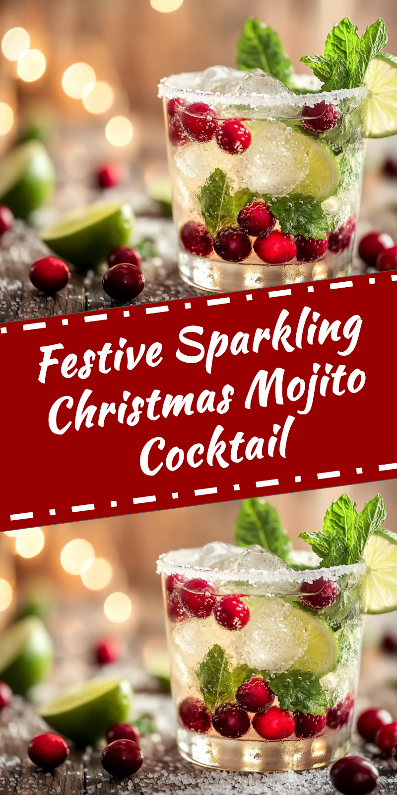 Christmas Mojito Cocktail