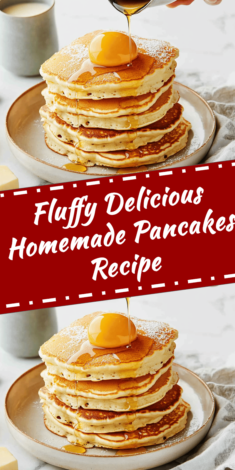 Fluffy Homemade Pancakes Recipe