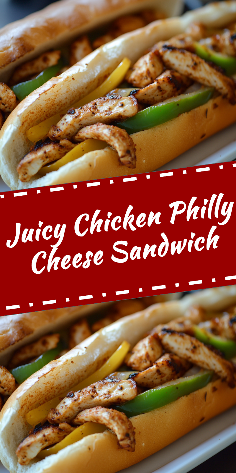 Chicken Philly Cheese Sandwich