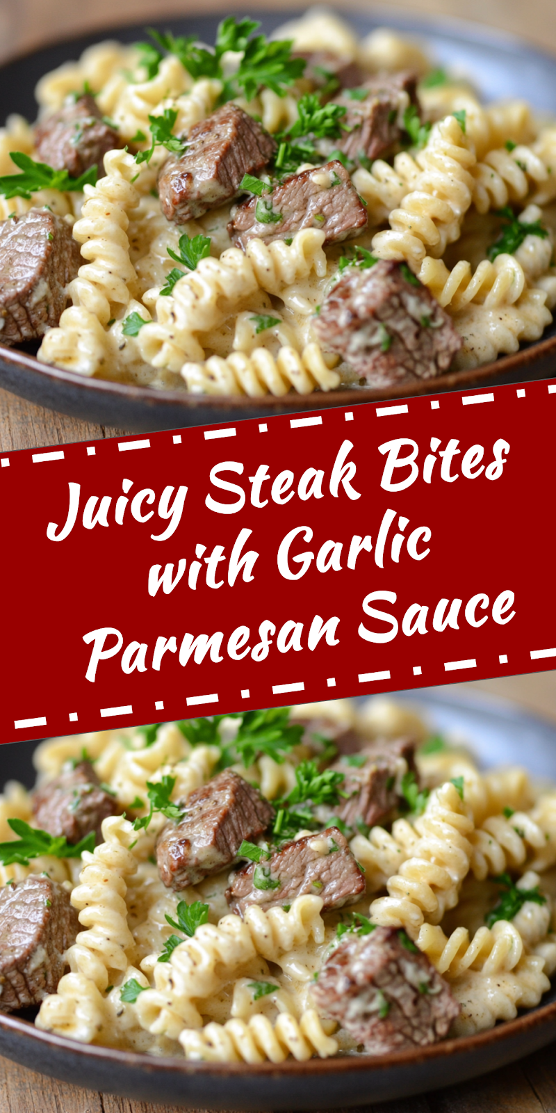 Steak Bites with Garlic Parmesan Sauce