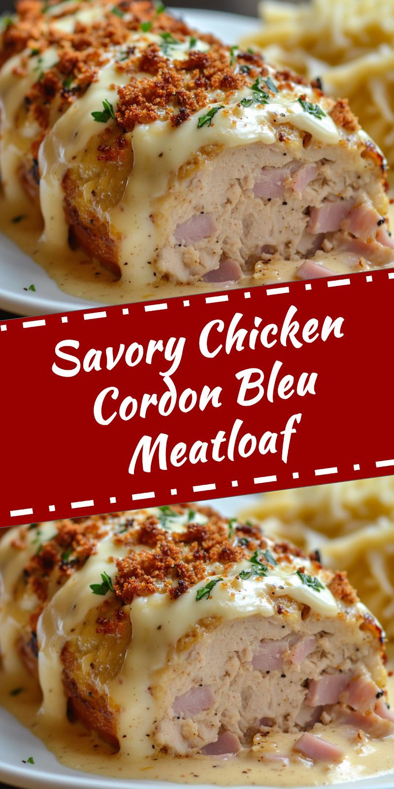 Chicken Cordon Bleu Meatloaf
