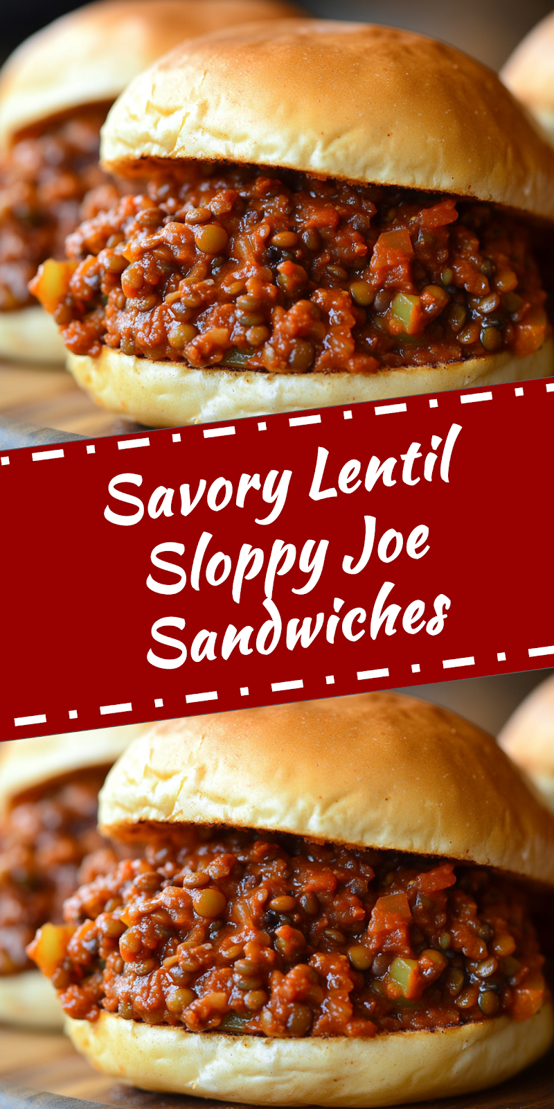 Lentil Sloppy Joe Sandwiches