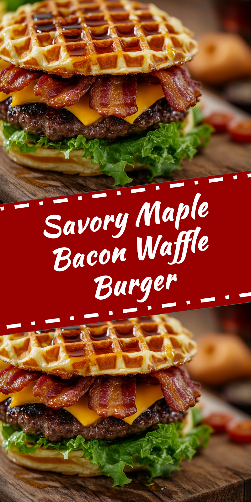 Maple Bacon Waffle Burger