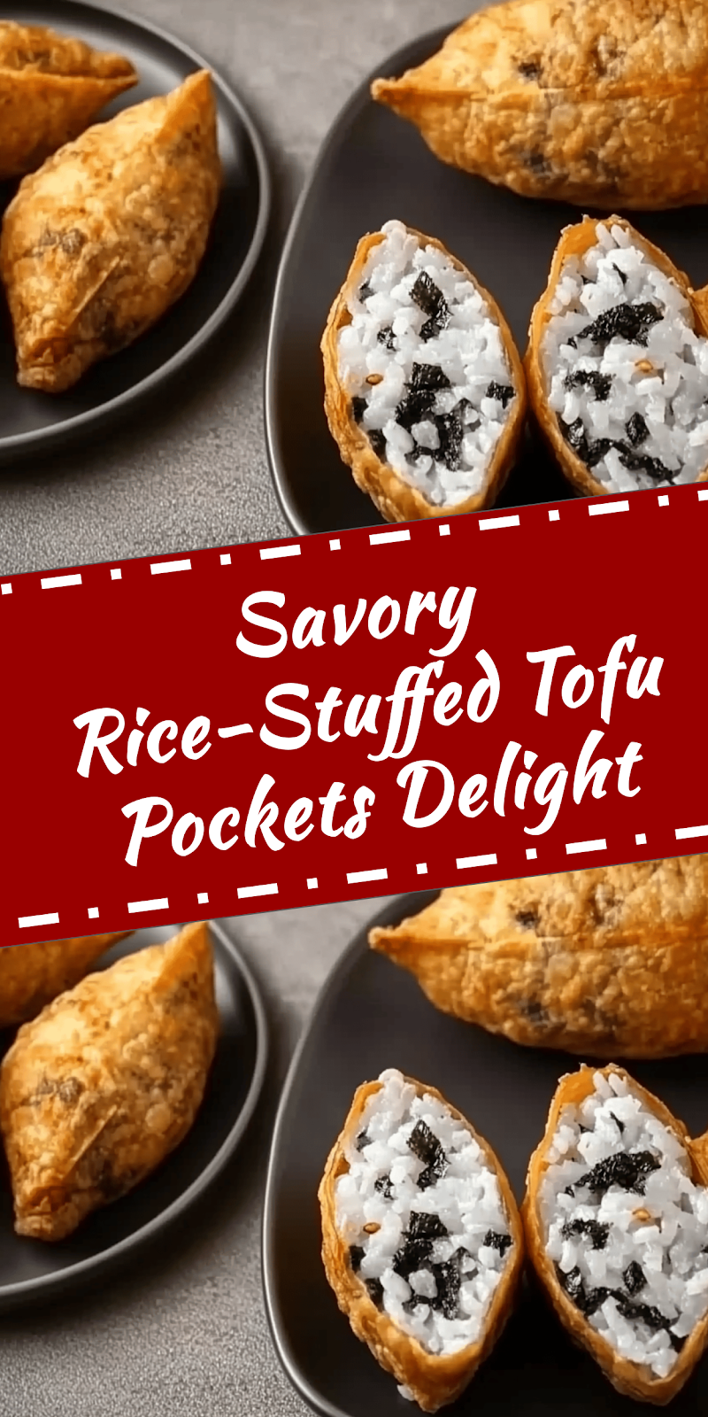 Rice-Stuffed Tofu Pockets Recipe