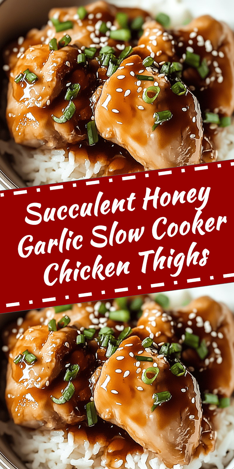 Honey Garlic Slow Cooker Chicken Thighs Recipe