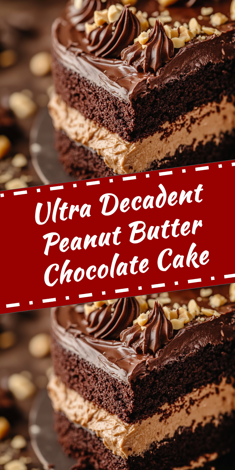 Decadent Peanut Butter Chocolate Cake