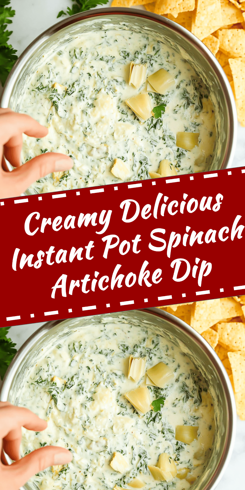 Creamy Instant Pot Spinach Artichoke Dip Recipe