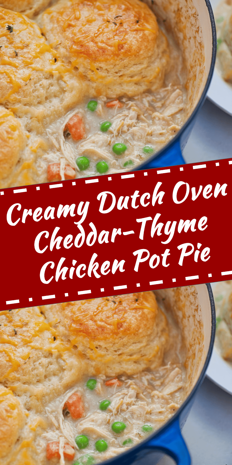 Dutch Oven Cheddar-Thyme Chicken Pot Pie