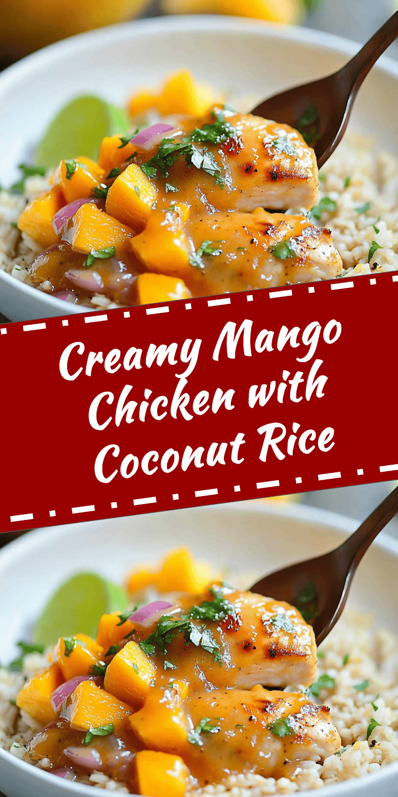 Mango Chicken with Creamy Coconut Rice Recipe