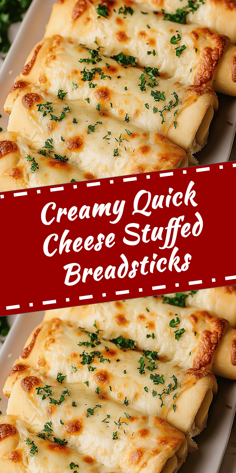 Quick Cheese Stuffed Breadsticks Recipe
