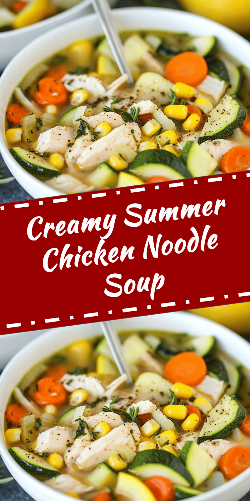 Summer Chicken Noodle Soup Recipe