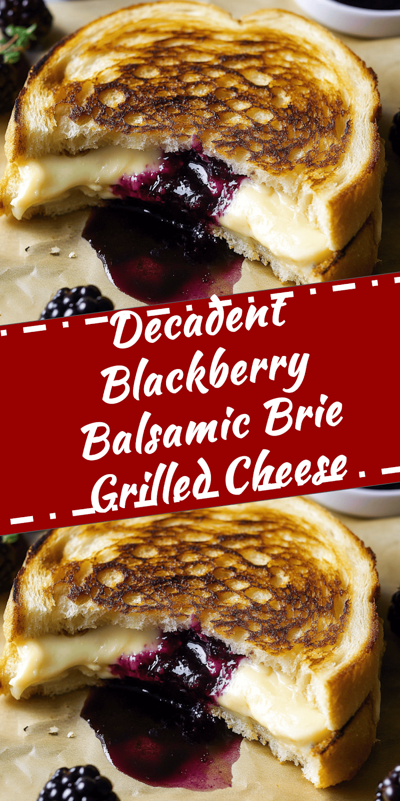 Blackberry Balsamic Brie Grilled Cheese Recipe