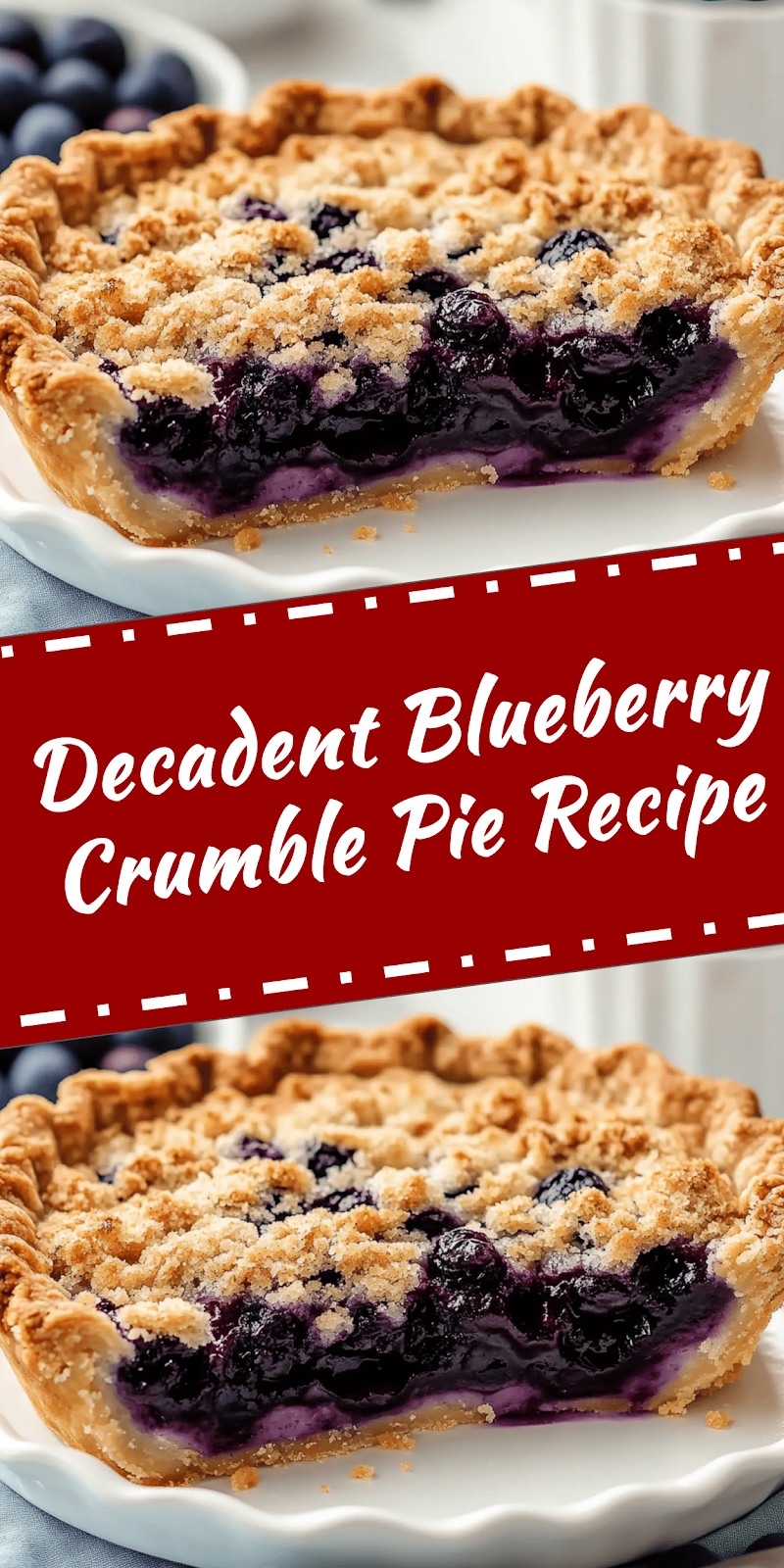 Blueberry Crumble Pie Recipe