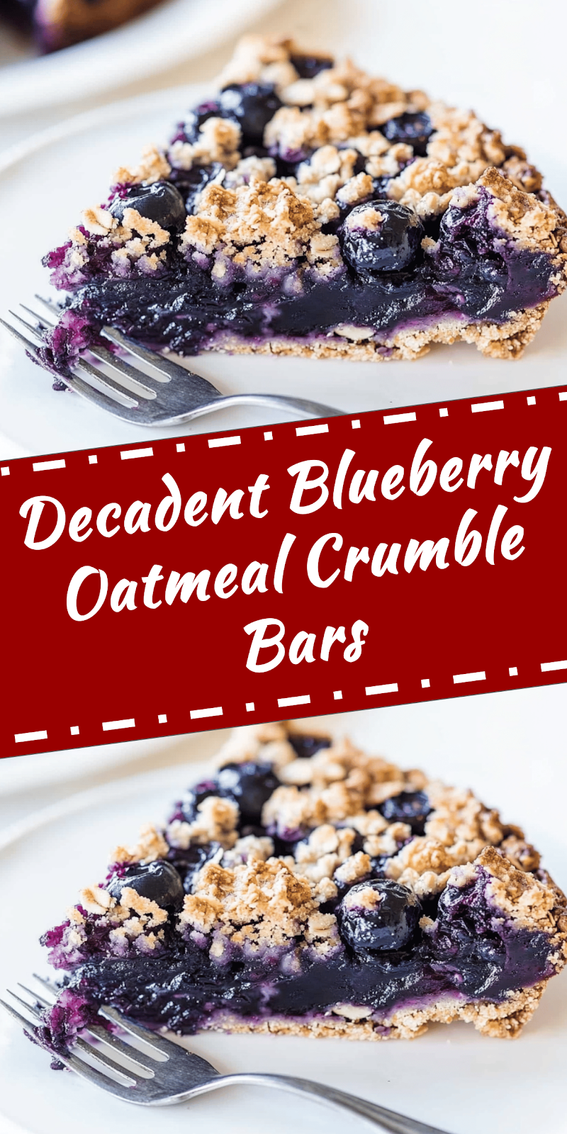 Blueberry Oatmeal Crumble Bars Recipe