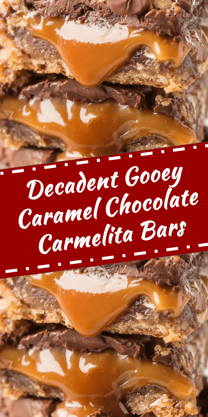 Gooey Caramel Chocolate Carmelita Bars