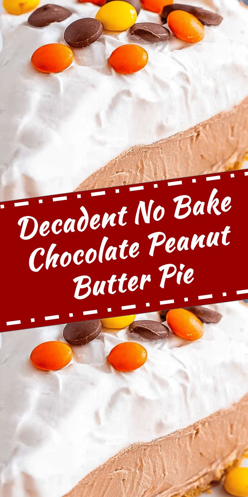No Bake Chocolate Peanut Butter Pie