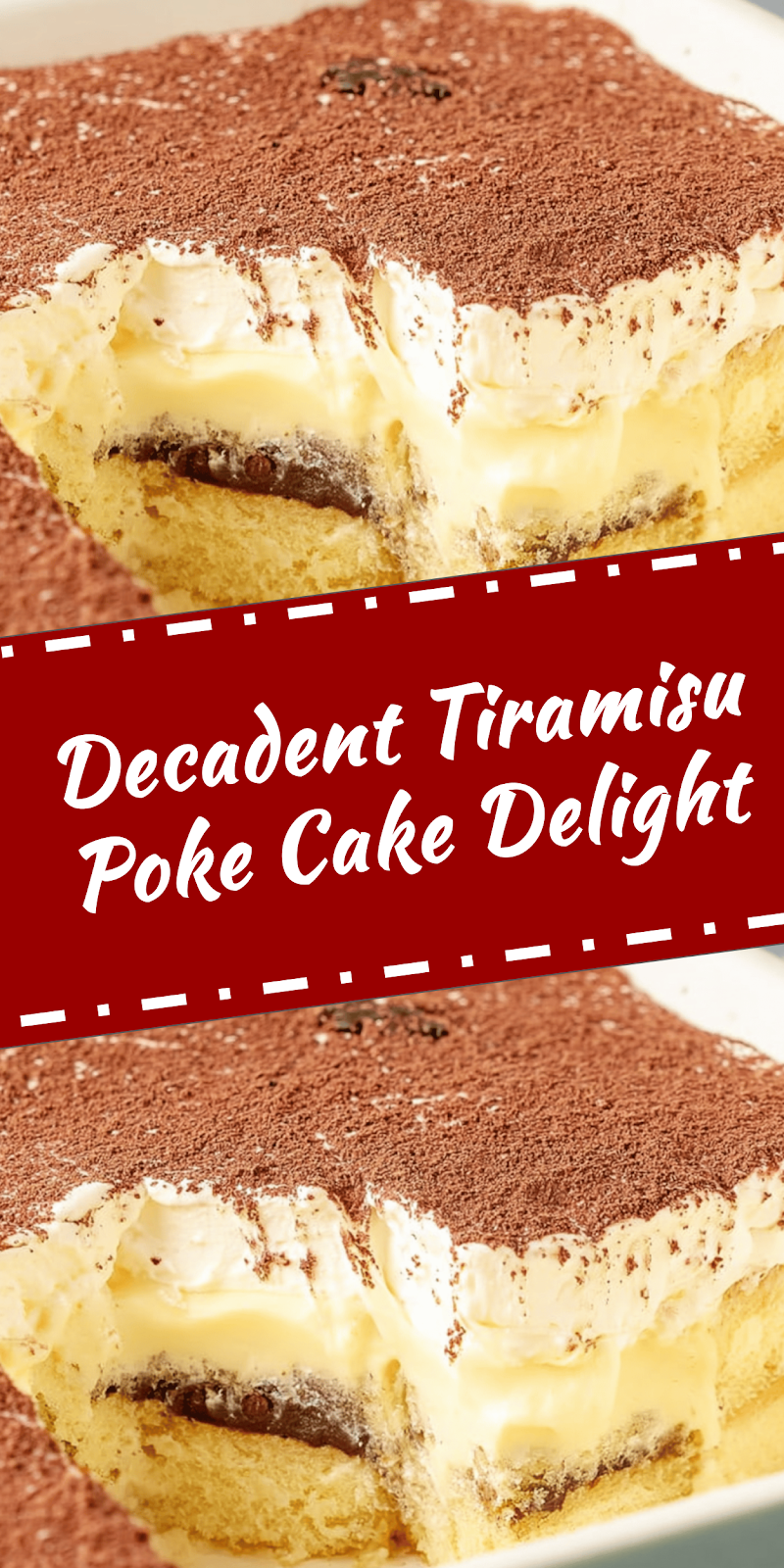 Tiramisu Poke Cake Delight