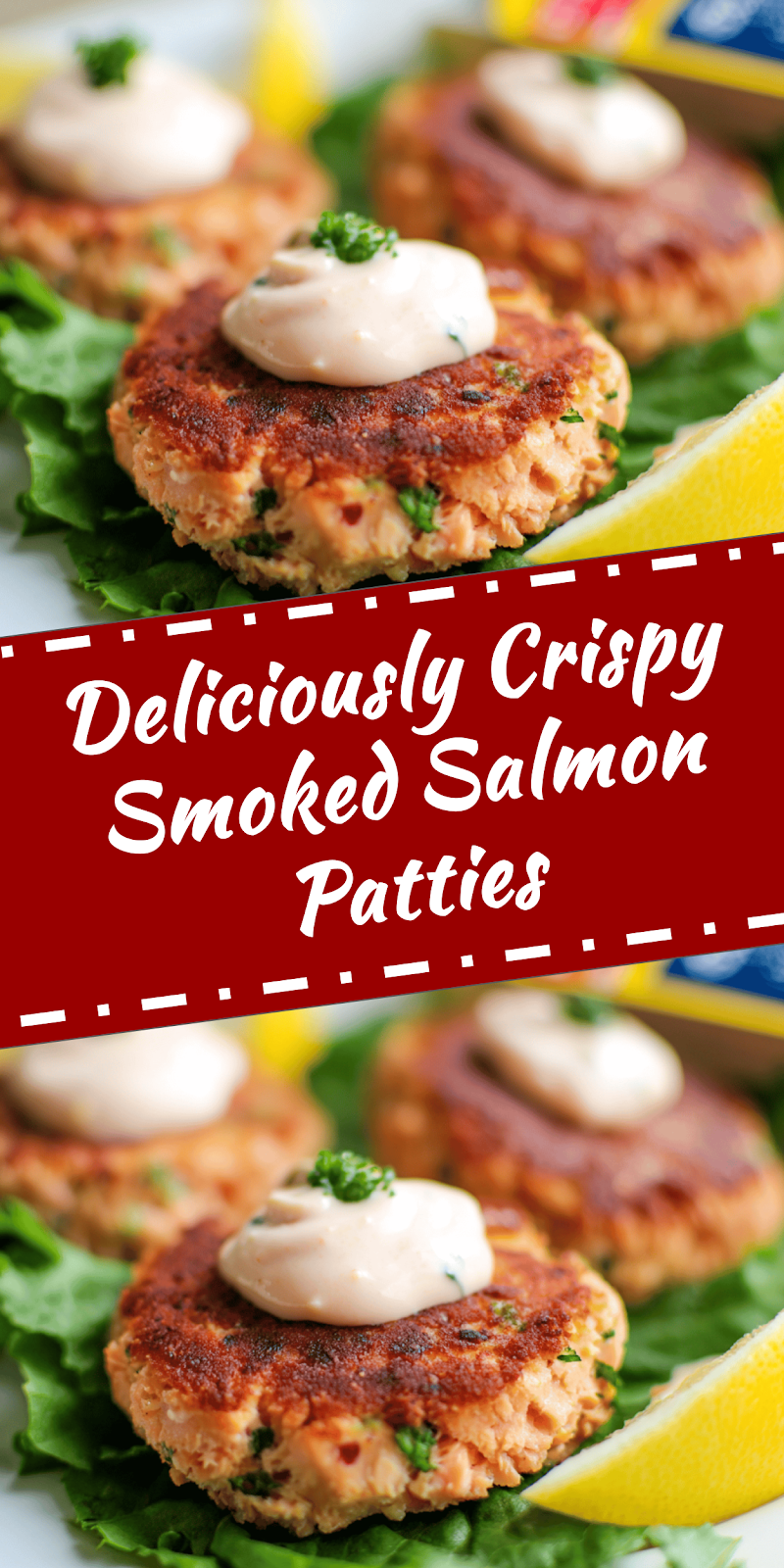 Smoked Salmon Patties with Crispy Flaky Texture