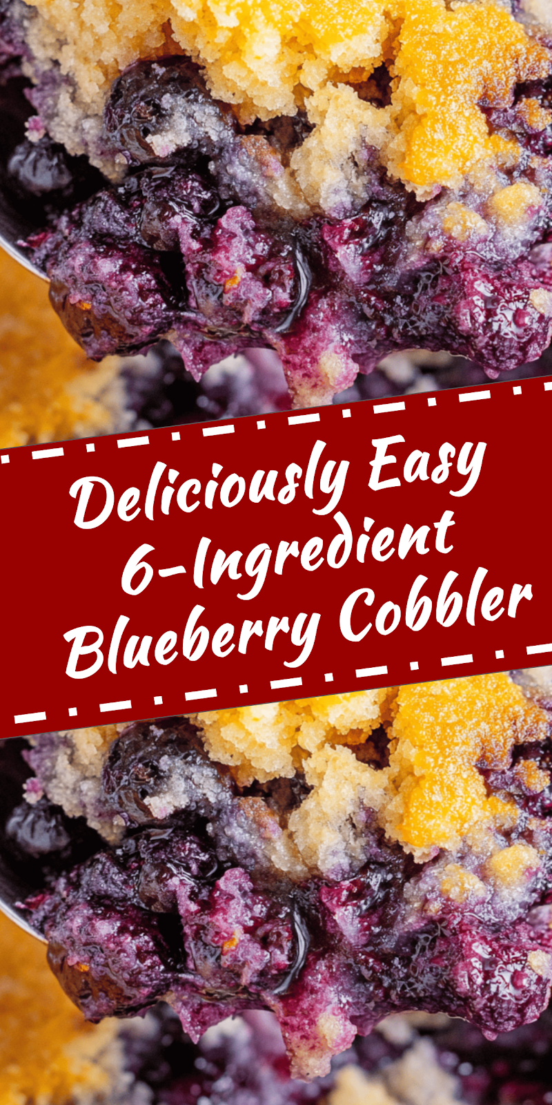 Easy 6-Ingredient Blueberry Cobbler
