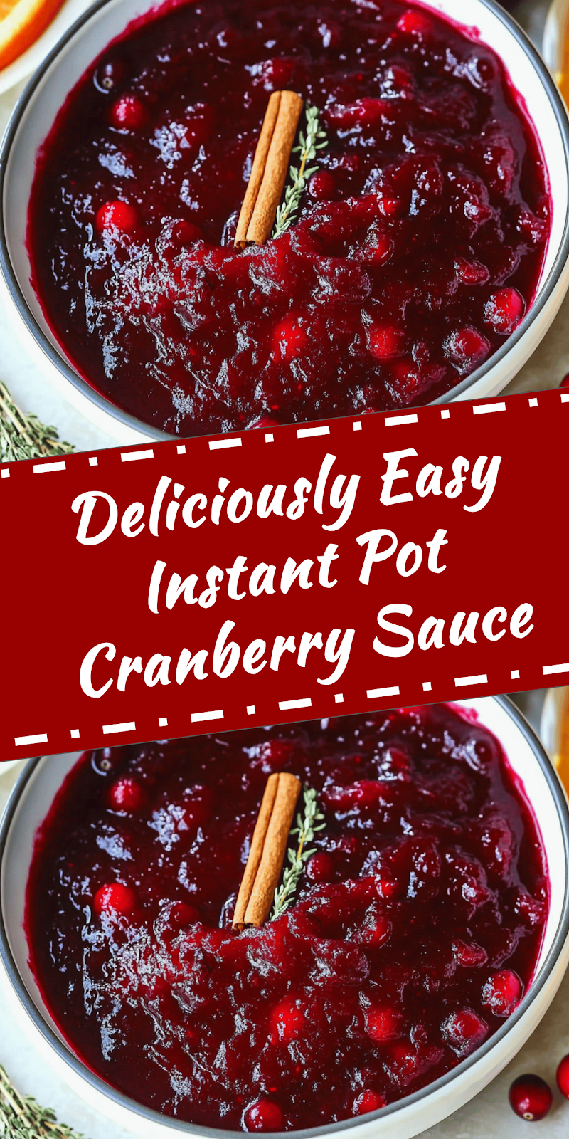 Instant Pot Homemade Cranberry Sauce Recipe