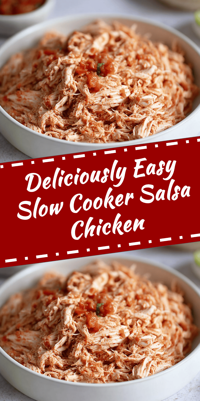 Easy Slow Cooker Salsa Chicken