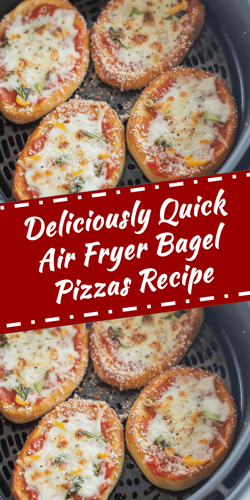 Air Fryer Bagel Pizzas Recipe Quick Easy