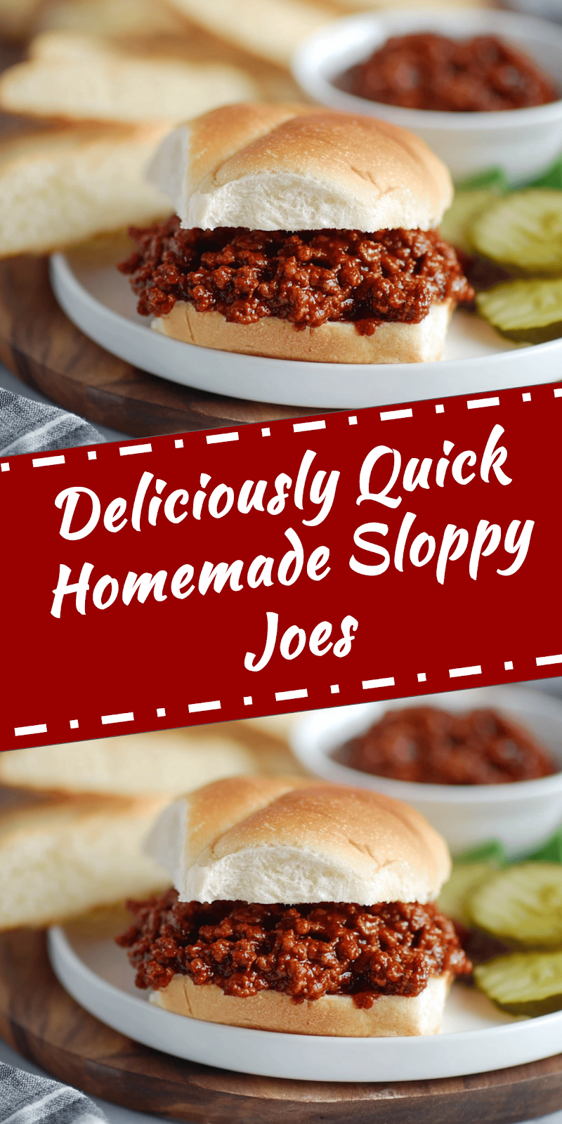 Quick Homemade Sloppy Joes Recipe