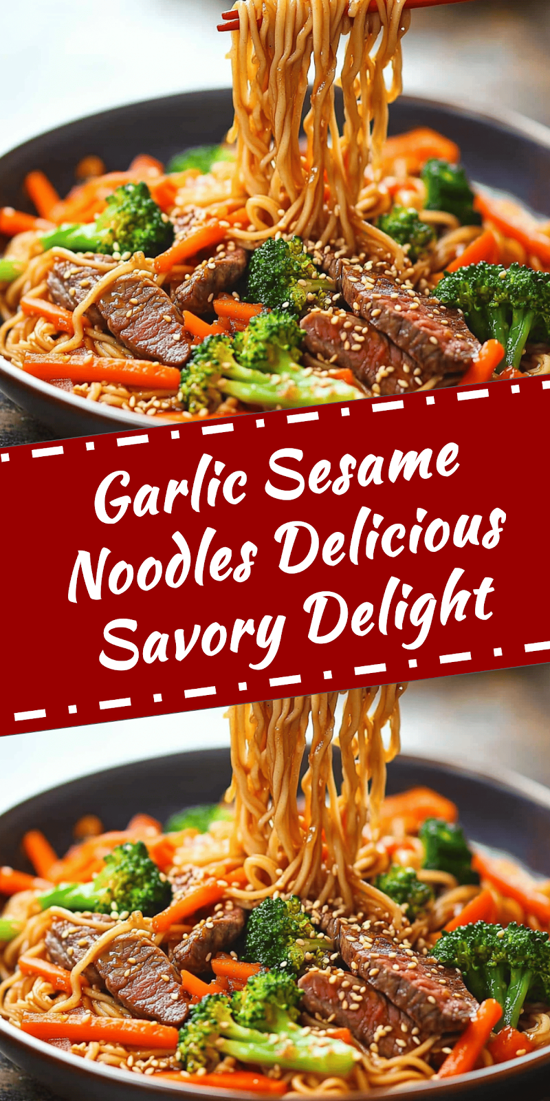 Garlic Sesame Noodles Recipe Delight