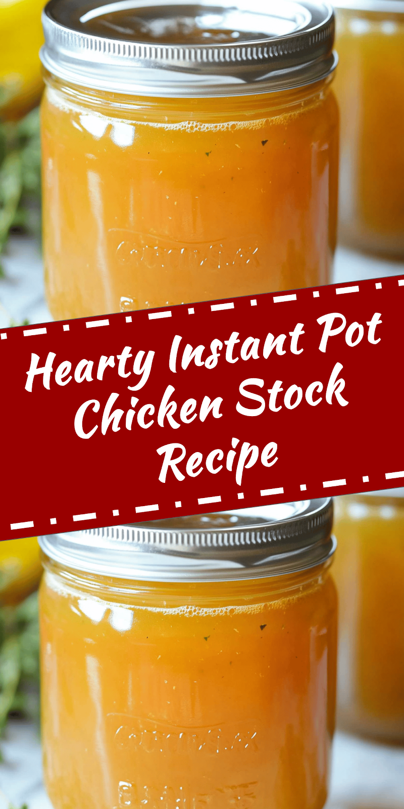Instant Pot Chicken Stock Recipe