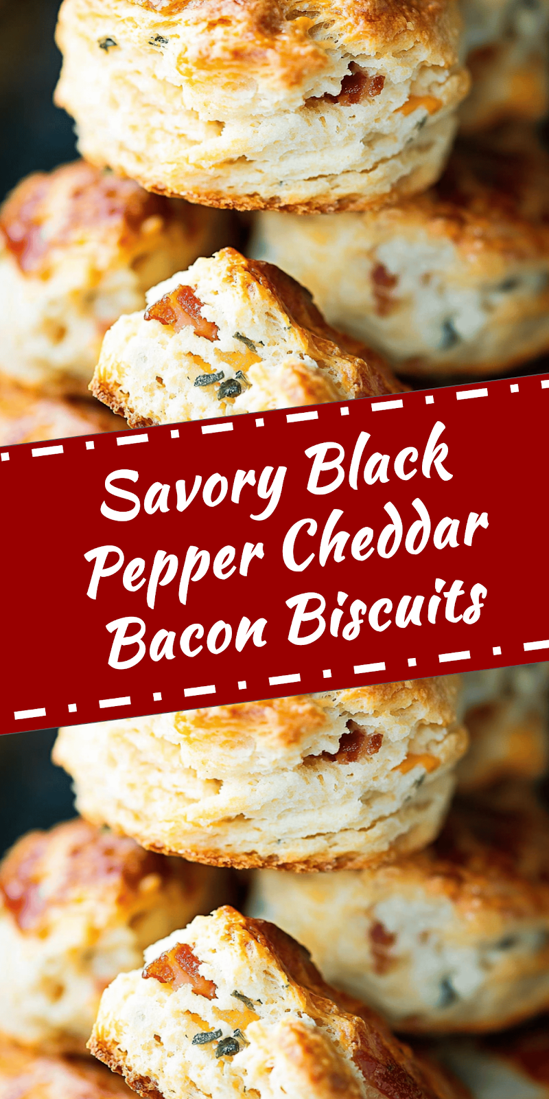 Black Pepper Cheddar Bacon Biscuits Recipe